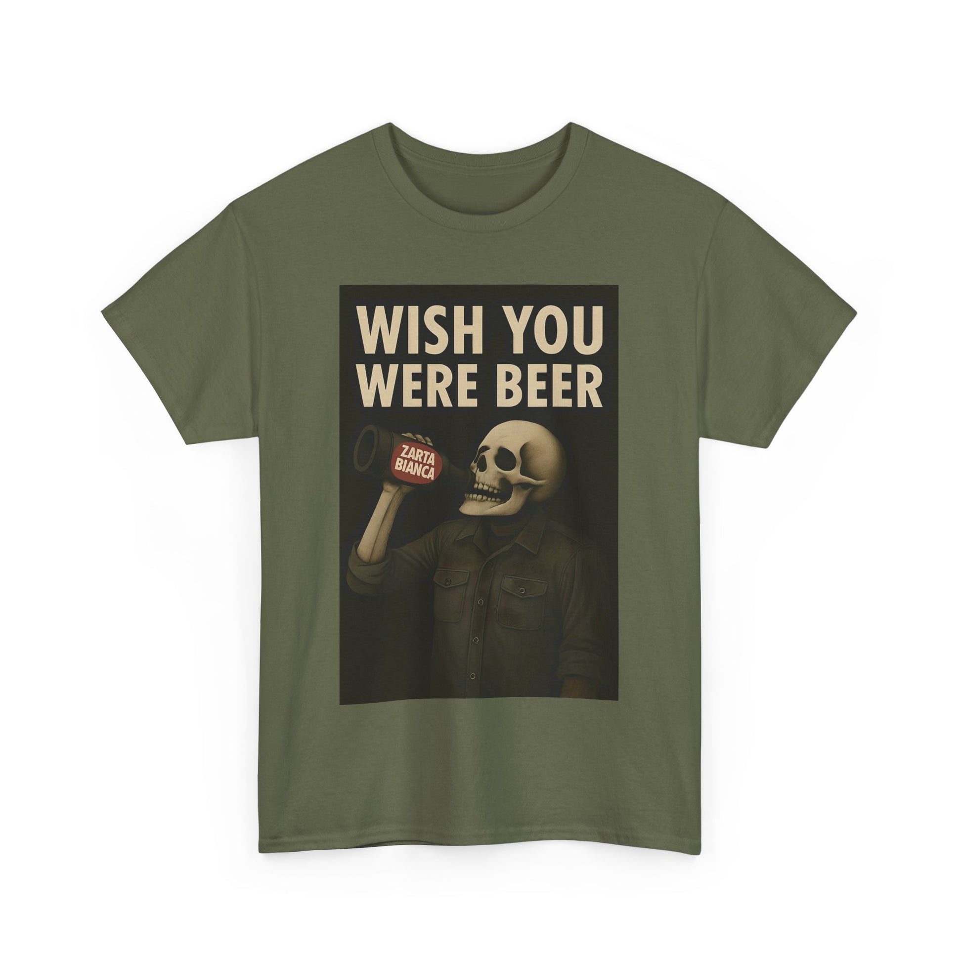 Wish You Were Beer Heavy Cotton Tee